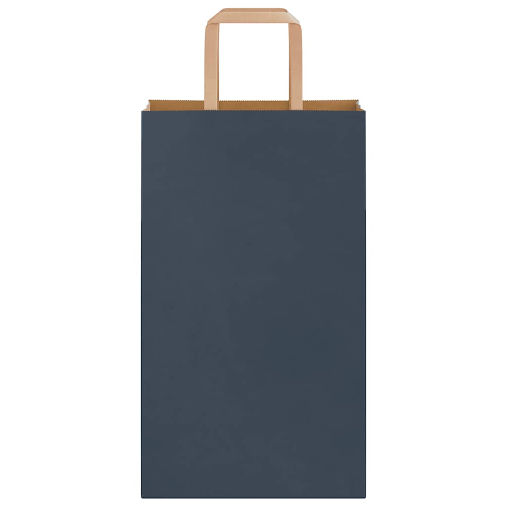 vidaXL Χάρτινες σακούλες 50 τεμάχια με χερούλια Μπλε 21x11x36 εκ.