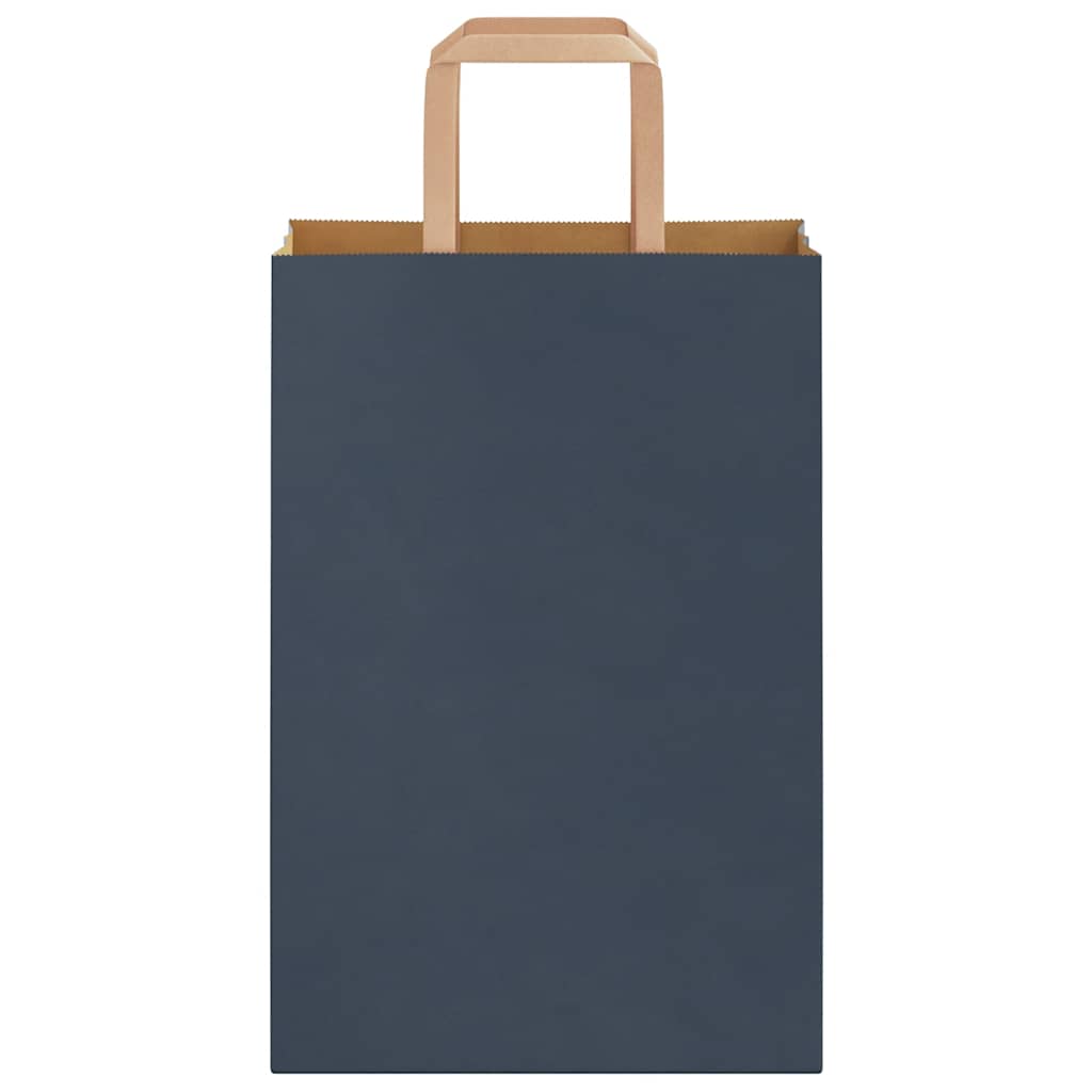 vidaXL Χάρτινες σακούλες 250 τεμάχια με χερούλια Μπλε 21x11x31 εκ.