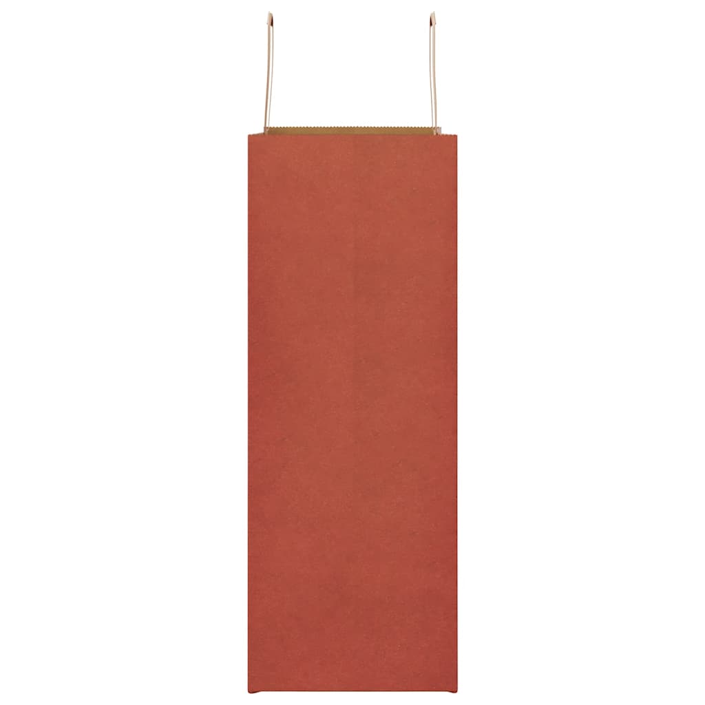 vidaXL Χάρτινες σακούλες 250 τεμάχια με χερούλια Κόκκινο 32x17x44 εκ.