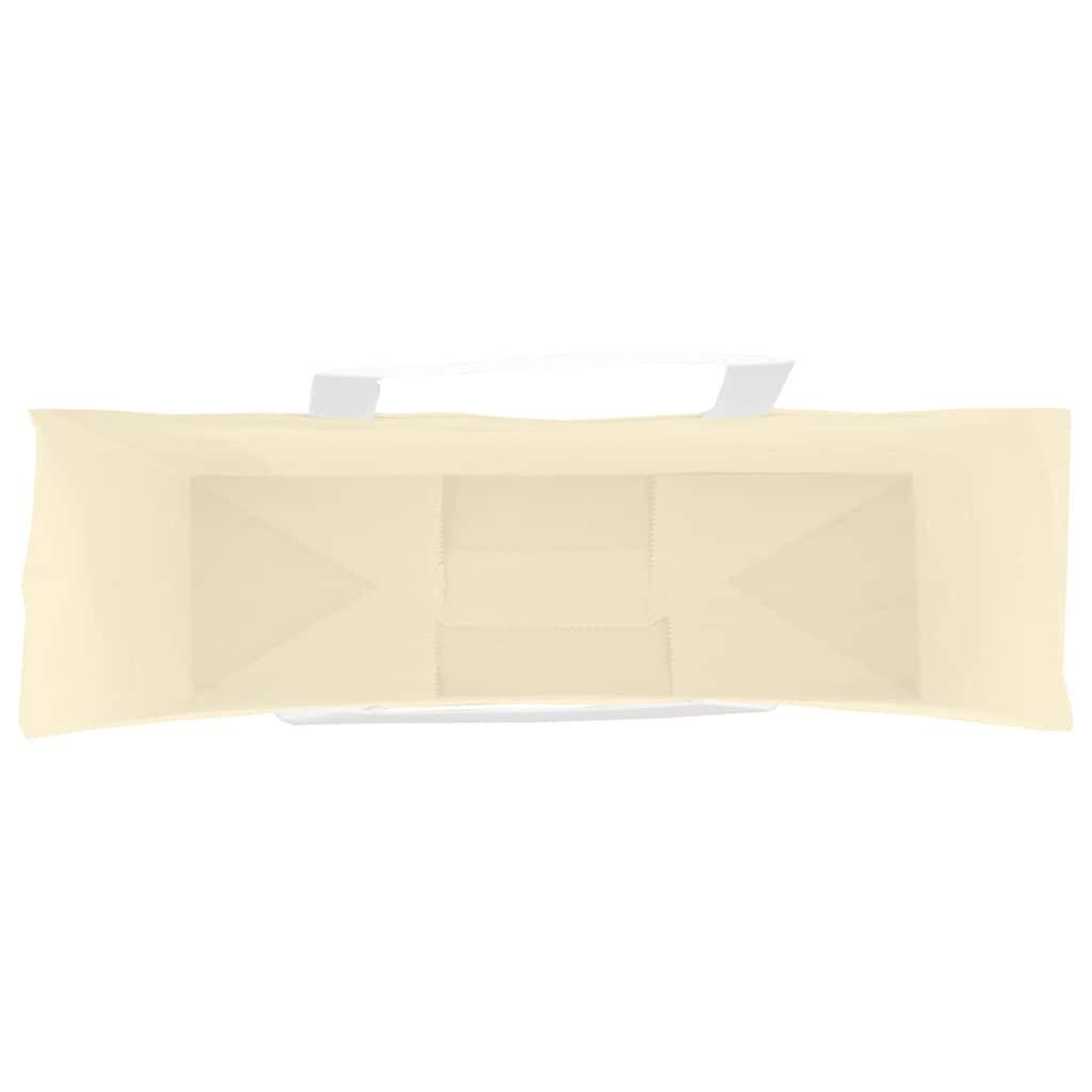 vidaXL Χάρτινες σακούλες 50 τεμάχια με χερούλια Κίτρινο 54x15x49 εκ.