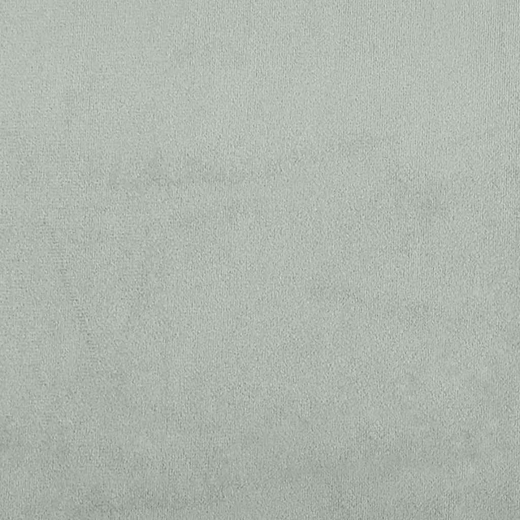 vidaXL Box Spring Κρεβάτι χωρίς στρώμα ανοιχτό γκρι 90x210cm Βελούδινο