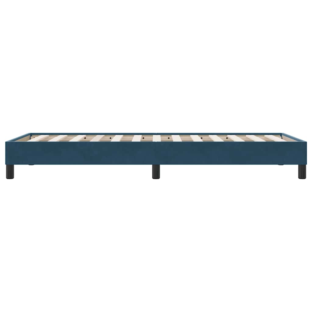 vidaXL Box Spring Κρεβάτι χωρίς στρώμα Σκούρο μπλε Βελούδινο