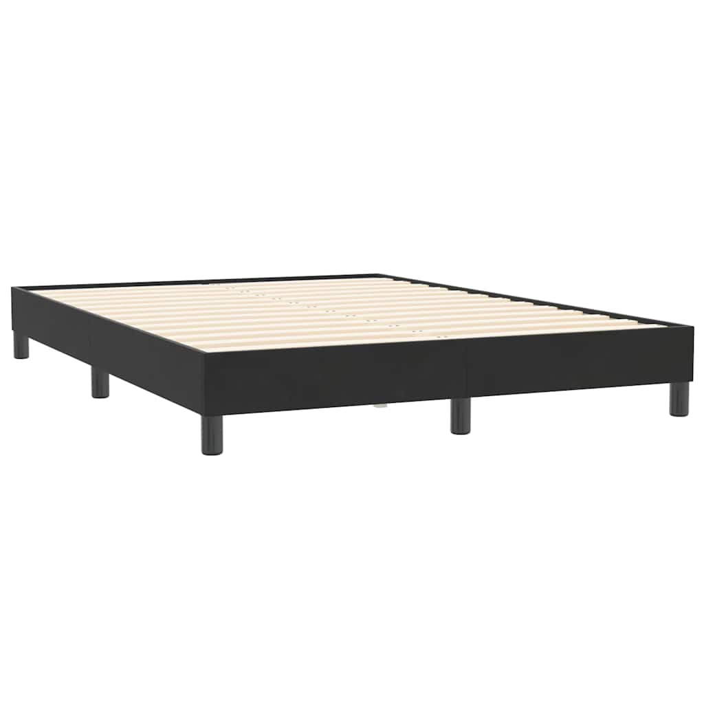 vidaXL Box Spring Κρεβάτι χωρίς στρώμα Μαύρο 140x210 cm Βελούδινο