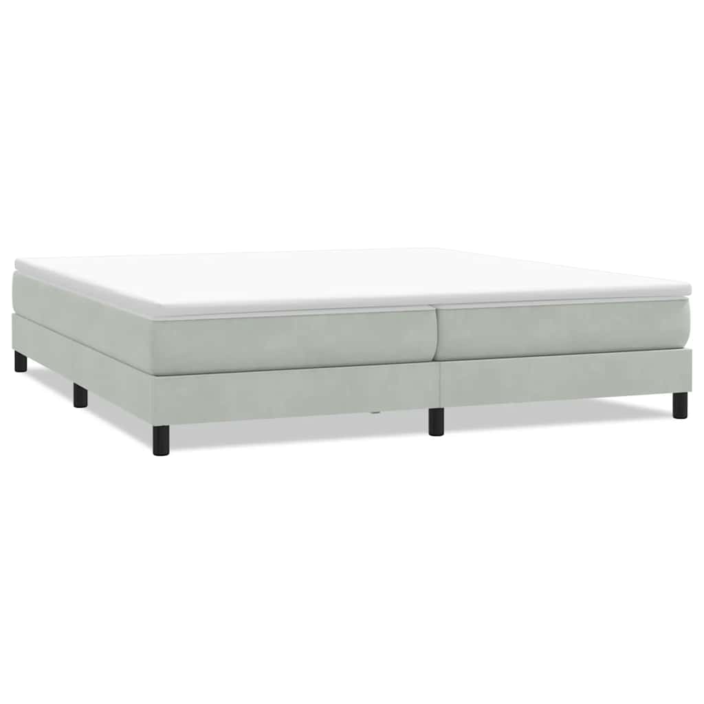 vidaXL Box Spring κρεβάτι χωρίς στρώμα ανοιχτό γκρι 200x210 cm