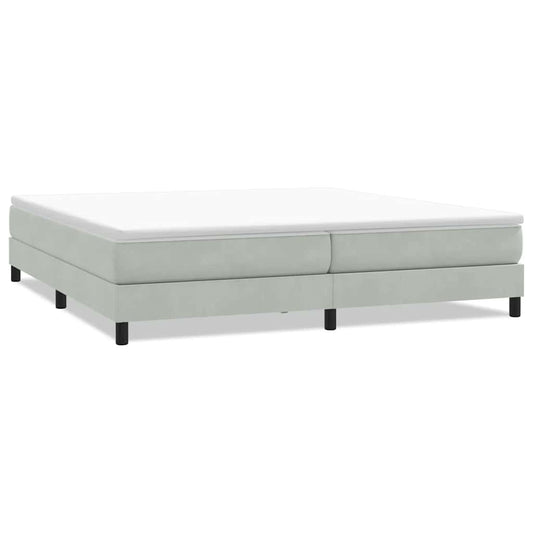 vidaXL Box Spring κρεβάτι χωρίς στρώμα ανοιχτό γκρι 200x210 cm