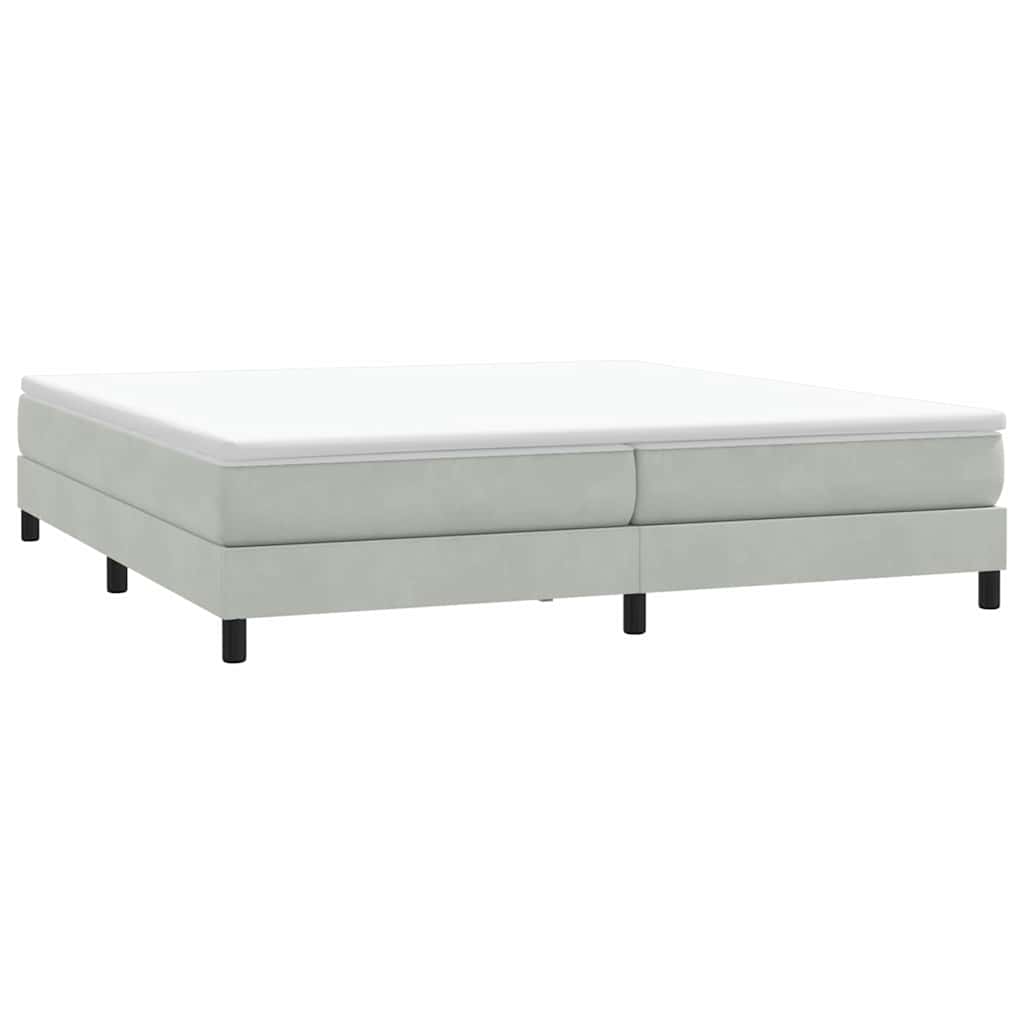 vidaXL Box Spring κρεβάτι χωρίς στρώμα ανοιχτό γκρι 200x210 cm