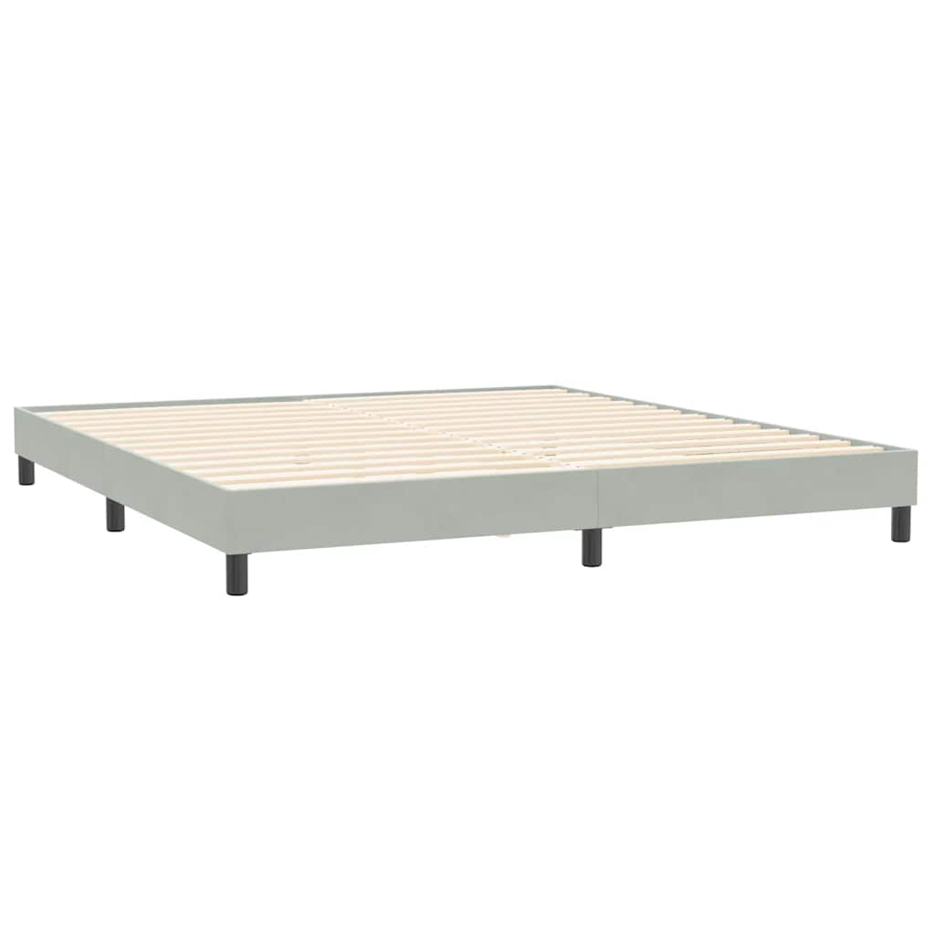 vidaXL Box Spring κρεβάτι χωρίς στρώμα ανοιχτό γκρι 200x210 cm