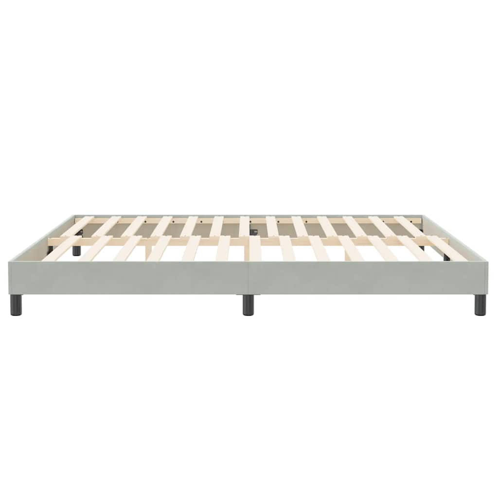 vidaXL Box Spring κρεβάτι χωρίς στρώμα ανοιχτό γκρι 200x210 cm