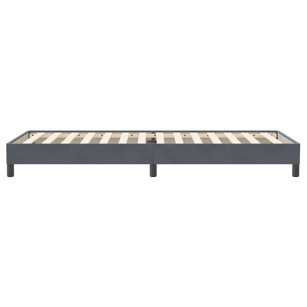 vidaXL Box Spring Κρεβάτι χωρίς στρώμα Σκούρο γκρι 100x220 εκ.