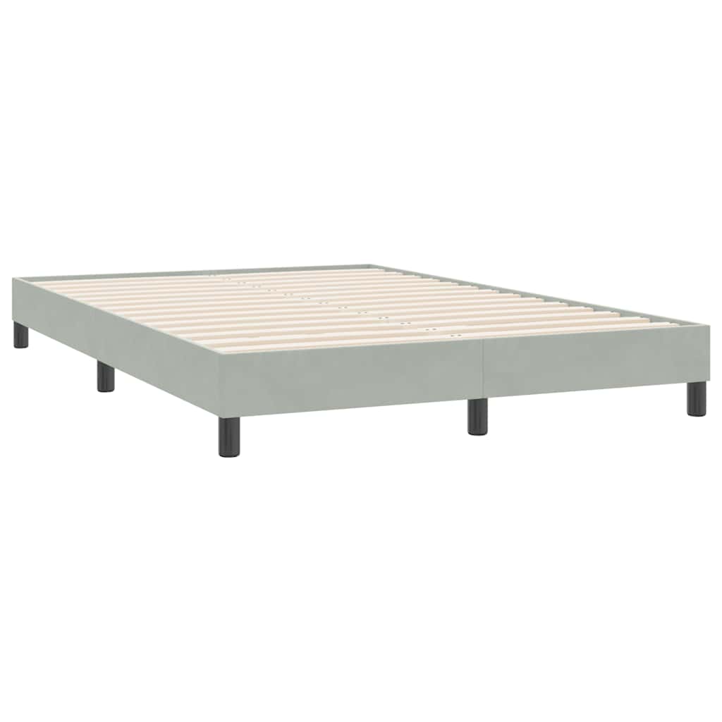 vidaXL Κρεβάτι Boxspring χωρίς Στρώμα Ανοιχτό Γκρι 140x220 εκ.