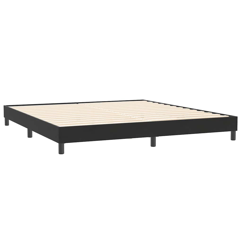 vidaXL Box Spring Κρεβάτι με στρώμα Μαύρο 180x220 cm Βελούδινο