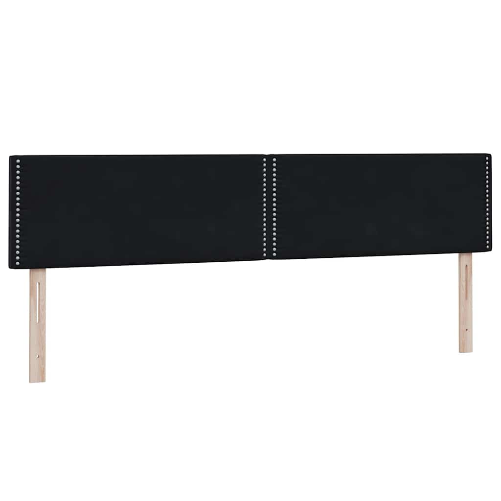 vidaXL Box Spring Κρεβάτι με στρώμα Μαύρο 180x220 cm Βελούδινο