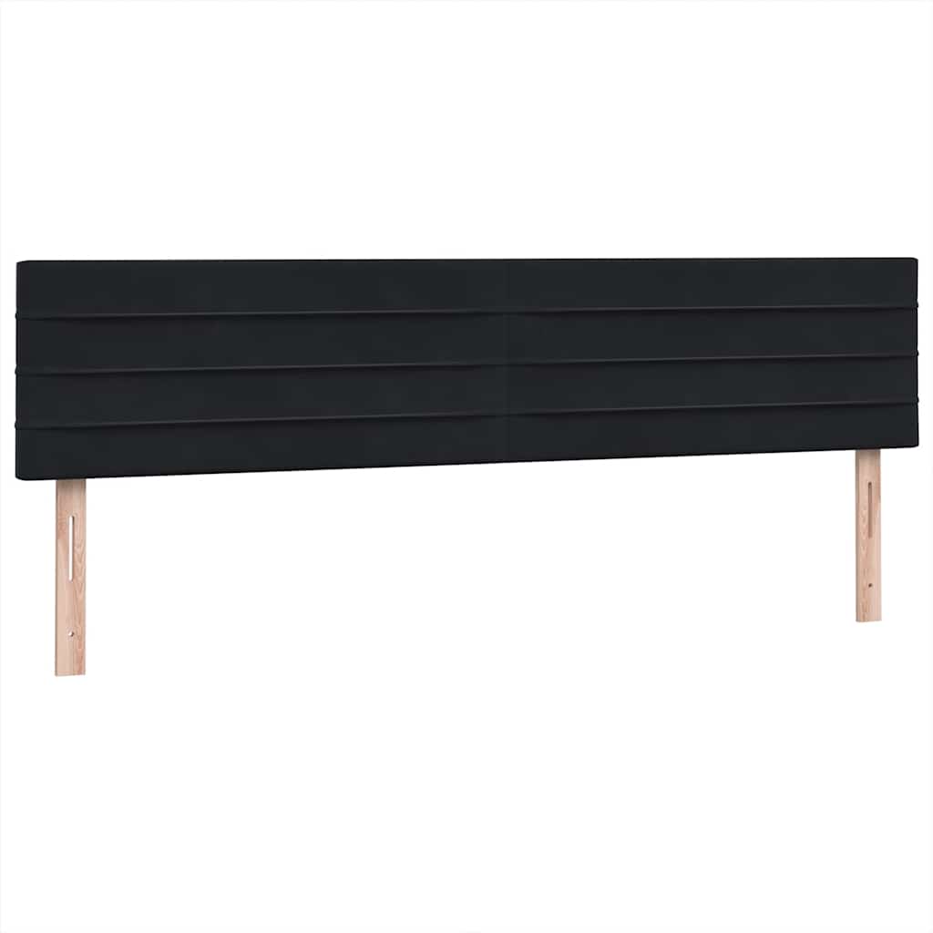 vidaXL Box Spring Κρεβάτι με στρώμα Μαύρο 180x220 cm Βελούδινο