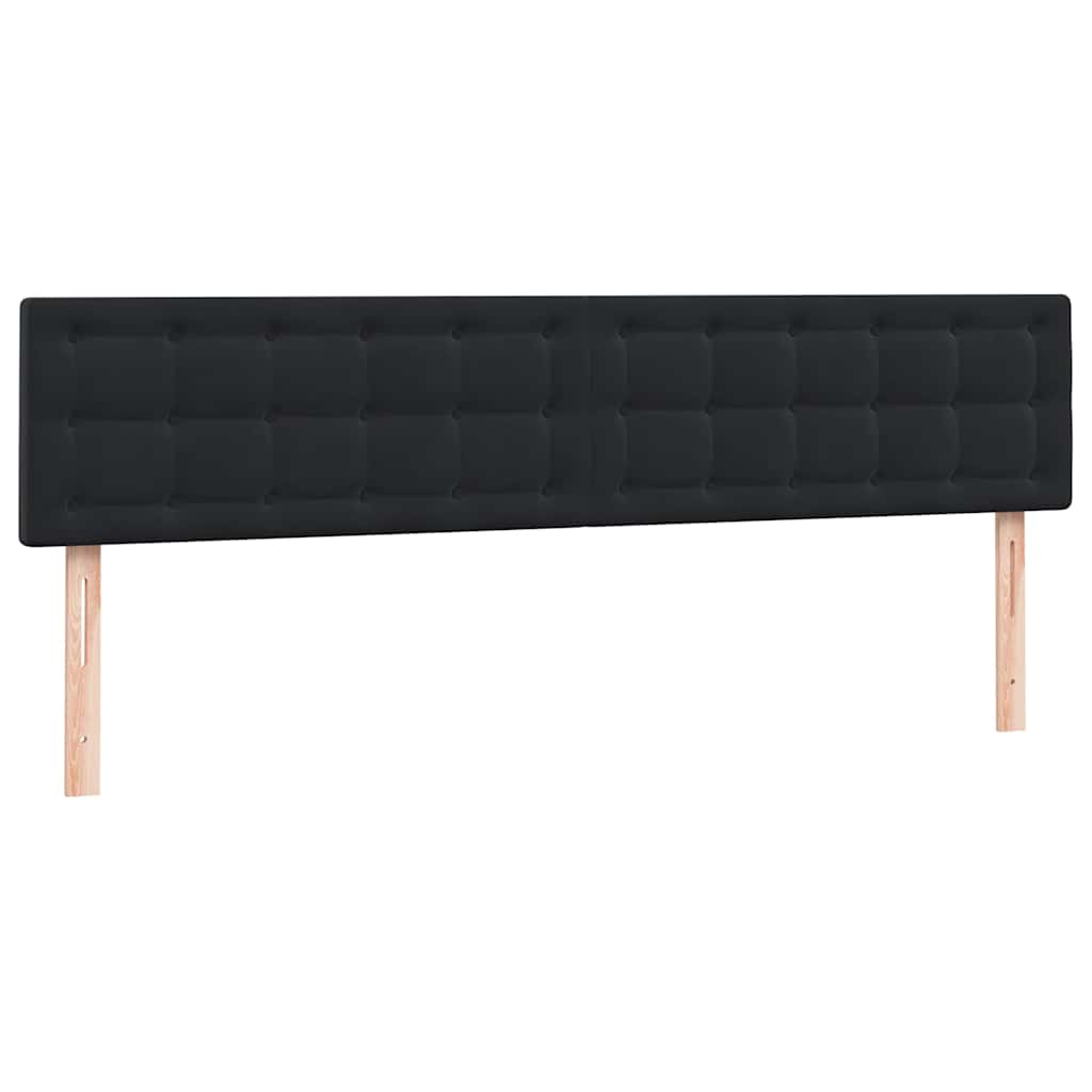 vidaXL Box Spring Κρεβάτι με στρώμα Μαύρο 180x220 cm Βελούδινο