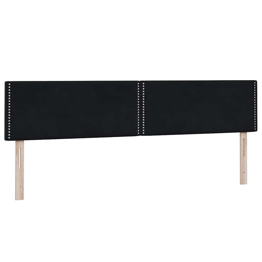 vidaXL Box Spring Κρεβάτι με στρώματα Μαύρο 180x210 cm Velvet
