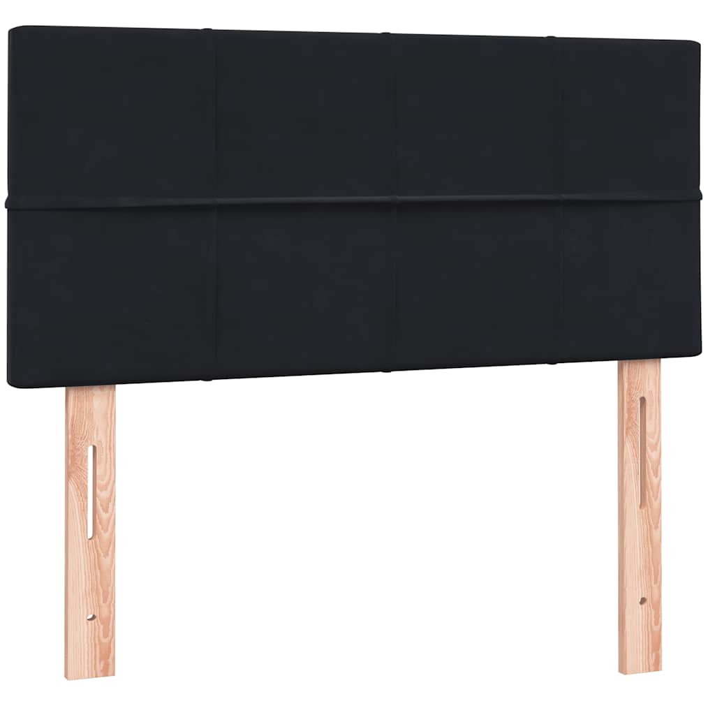 vidaXL Box Spring Κρεβάτι με στρώμα Μαύρο 80x210 εκ. Βελούδινο