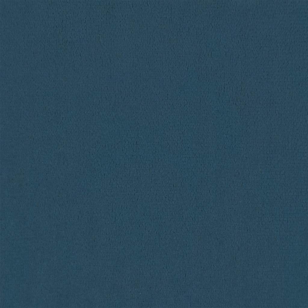vidaXL Box Spring κρεβάτι με στρώμα σκούρο μπλε 80x210 εκ. Βελούδινο