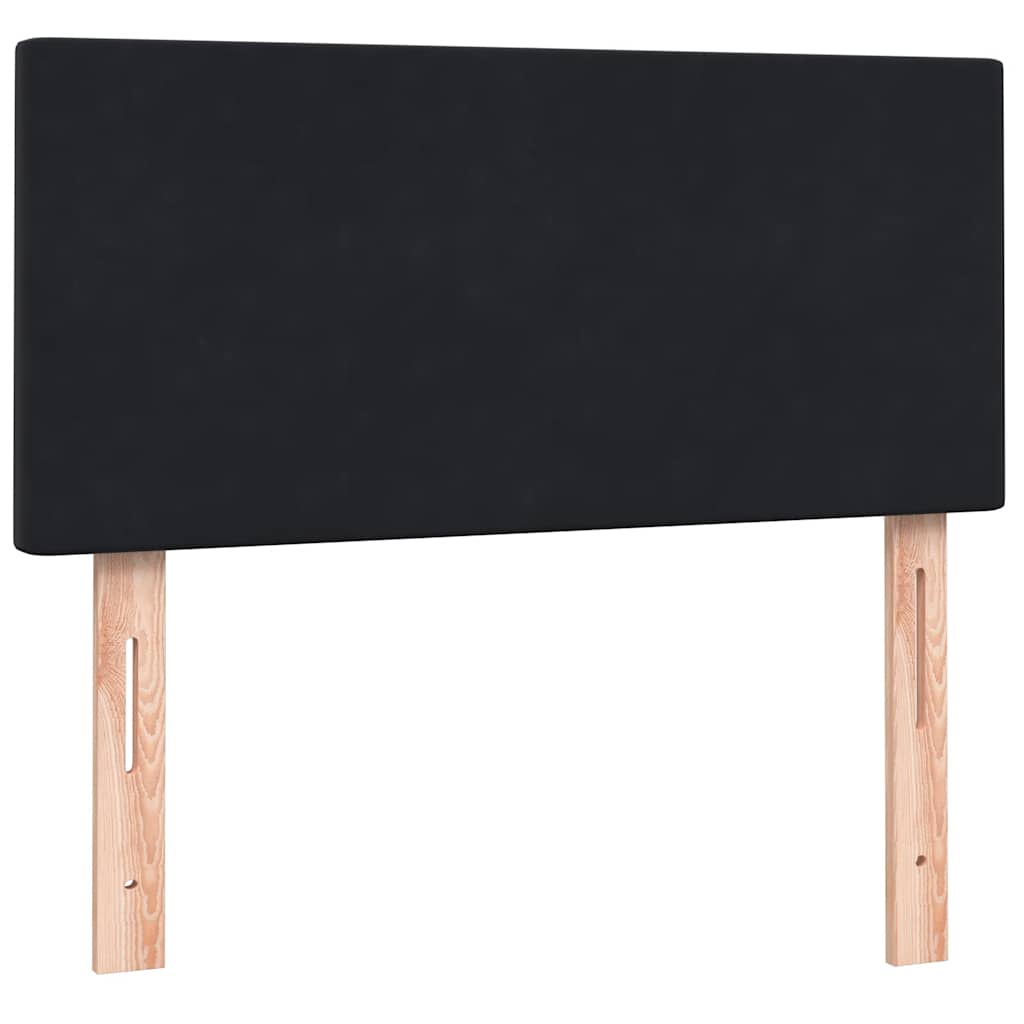 vidaXL Box Spring Κρεβάτι με στρώμα Μαύρο 80x210 εκ. Βελούδινο