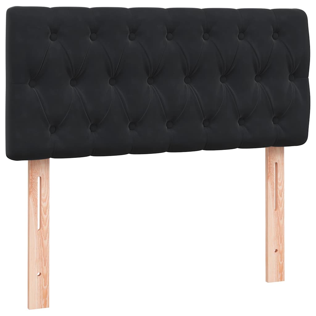 vidaXL Box Spring Κρεβάτι με στρώμα Μαύρο 80x210 εκ. Βελούδινο