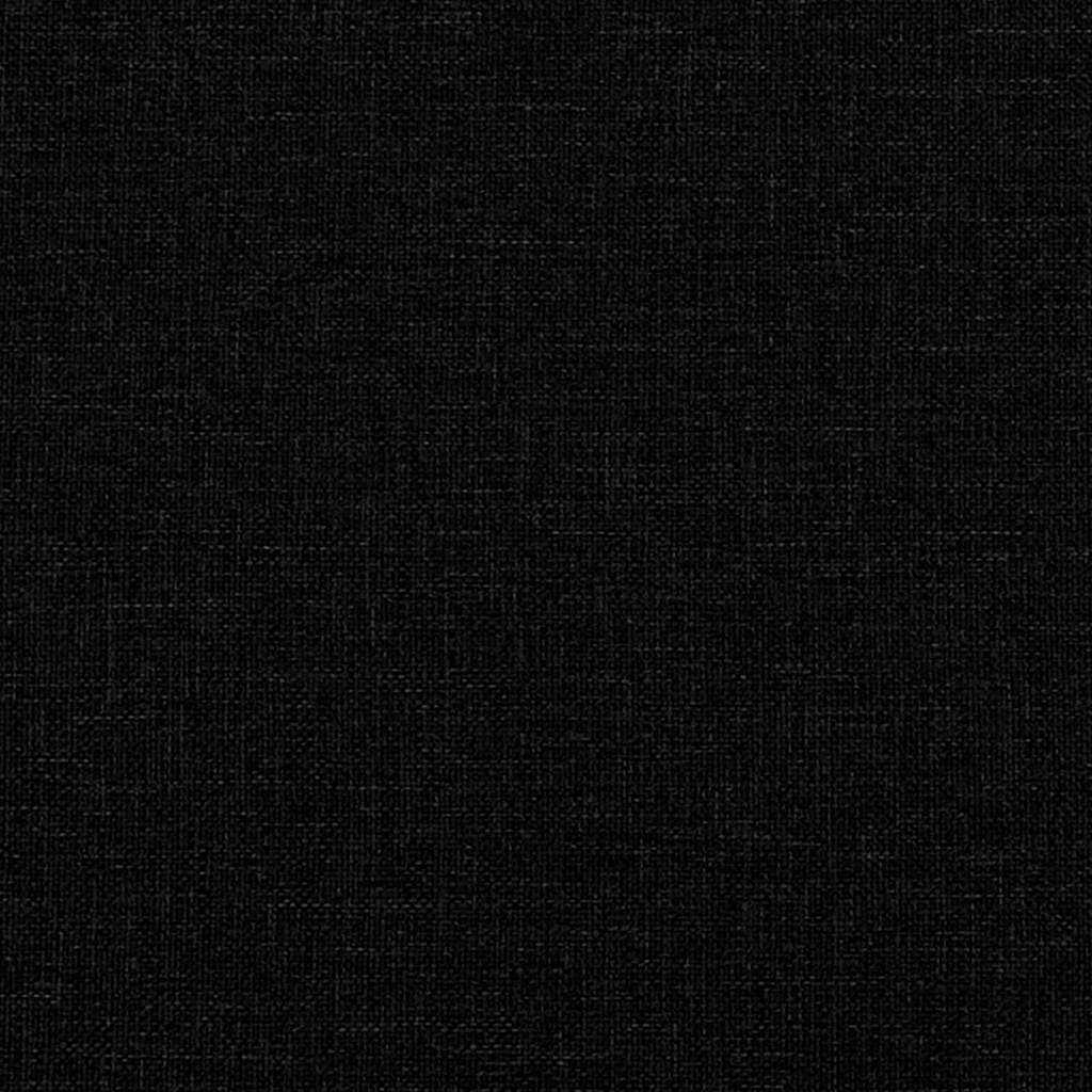 vidaXL Πολυθρόνα Κουνιστή Μαύρη Υφασμάτινη με Υποπόδιο