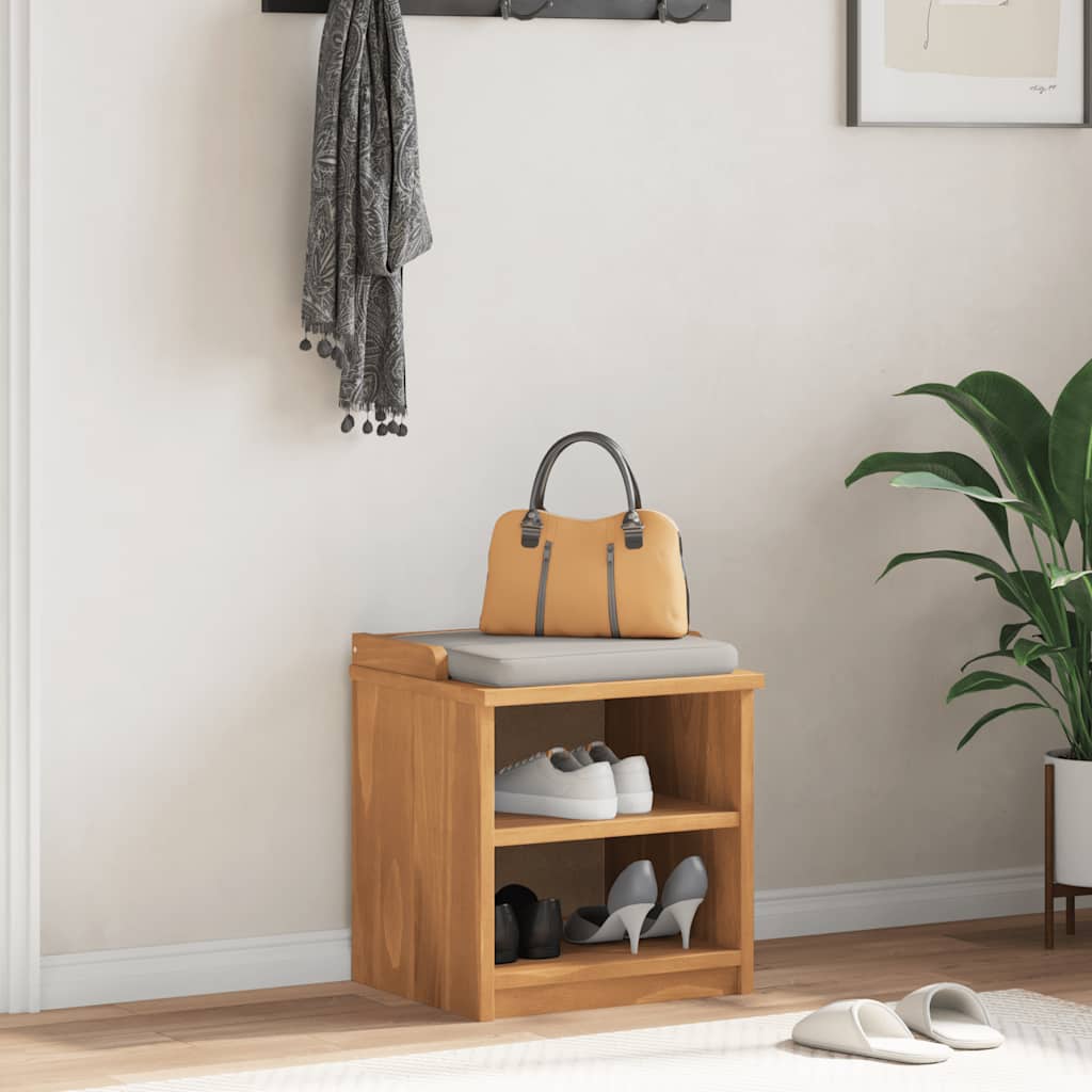 vidaXL Πάγκος διαδρόμου "SANDNES" 45x40x50 εκ.Πεύκο μασίφ ξύλο