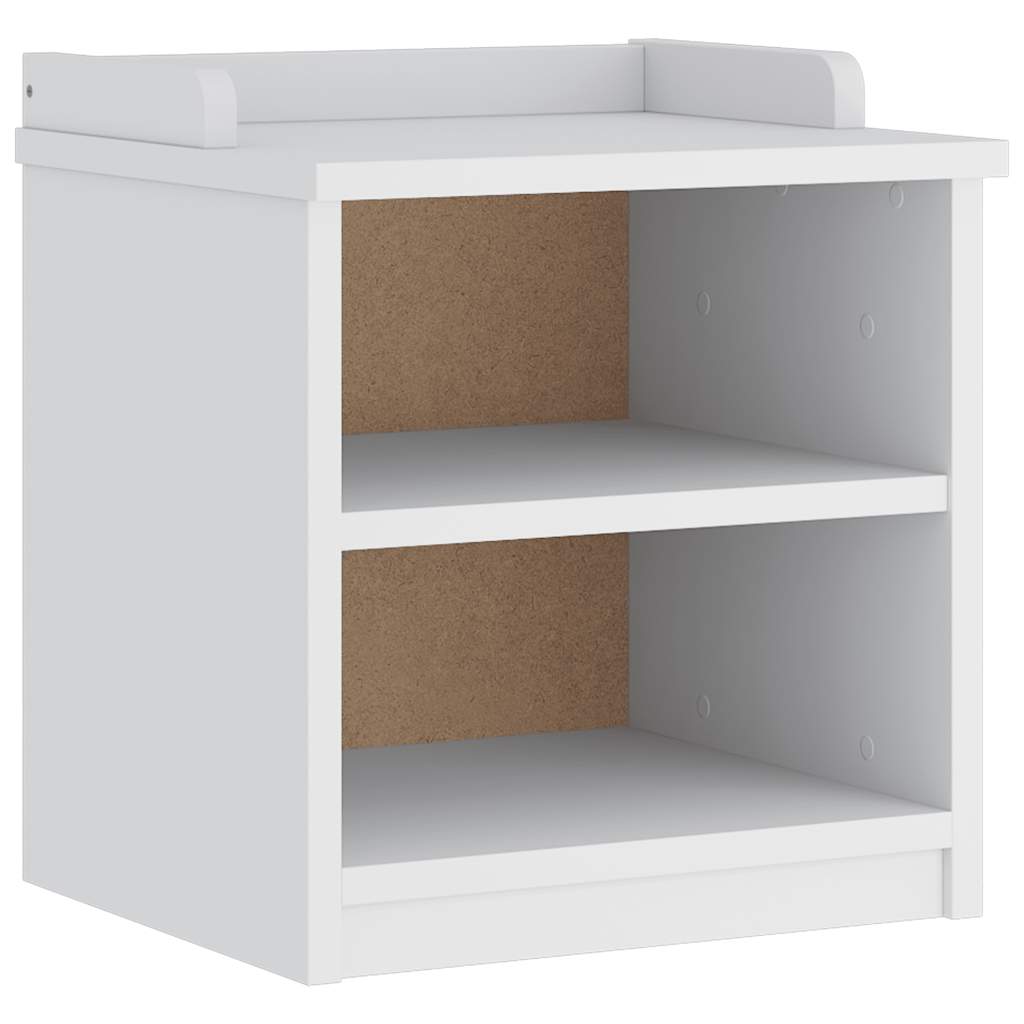 vidaXL Πάγκος διαδρόμου "SANDNES" Λευκό 45x40x50 εκ. Πεύκο μασίφ ξύλο