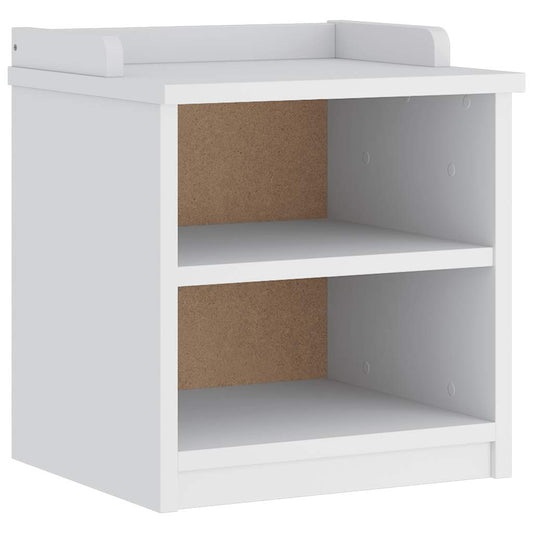 vidaXL Πάγκος διαδρόμου "SANDNES" Λευκό 45x40x50 εκ. Πεύκο μασίφ ξύλο