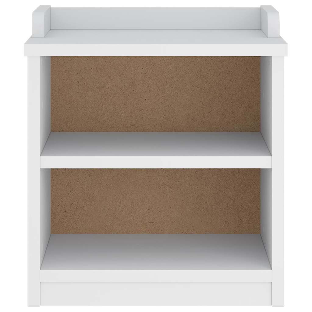 vidaXL Πάγκος διαδρόμου "SANDNES" Λευκό 45x40x50 εκ. Πεύκο μασίφ ξύλο