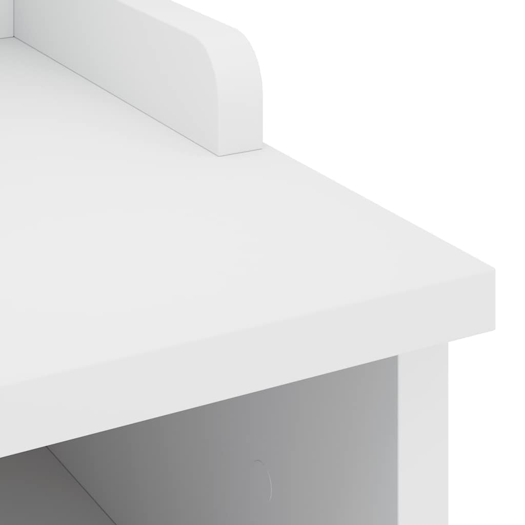 vidaXL Πάγκος διαδρόμου "SANDNES" Λευκό 45x40x50 εκ. Πεύκο μασίφ ξύλο