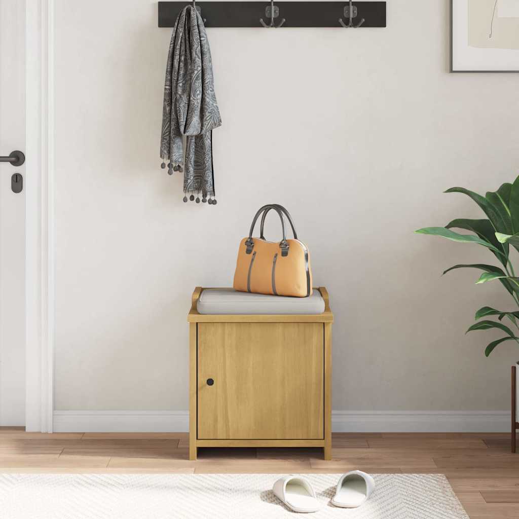 vidaXL Πάγκος διαδρόμου "SANDNES" 45x40x50 εκ.Πεύκο μασίφ ξύλο