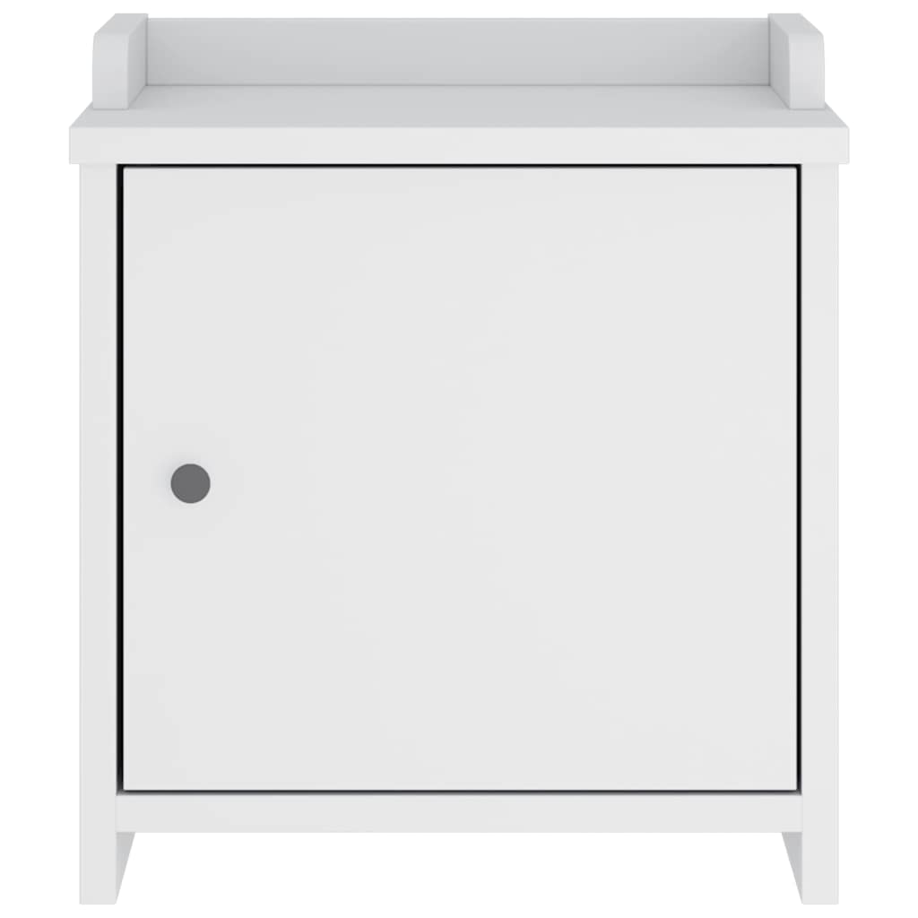 vidaXL Πάγκος διαδρόμου "SANDNES" Λευκό 45x40x50 εκ. Πεύκο μασίφ ξύλο