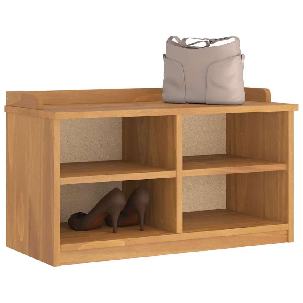 vidaXL Πάγκος διαδρόμου "SANDNES" 87x40x50 εκ. Πεύκο μασίφ ξύλο