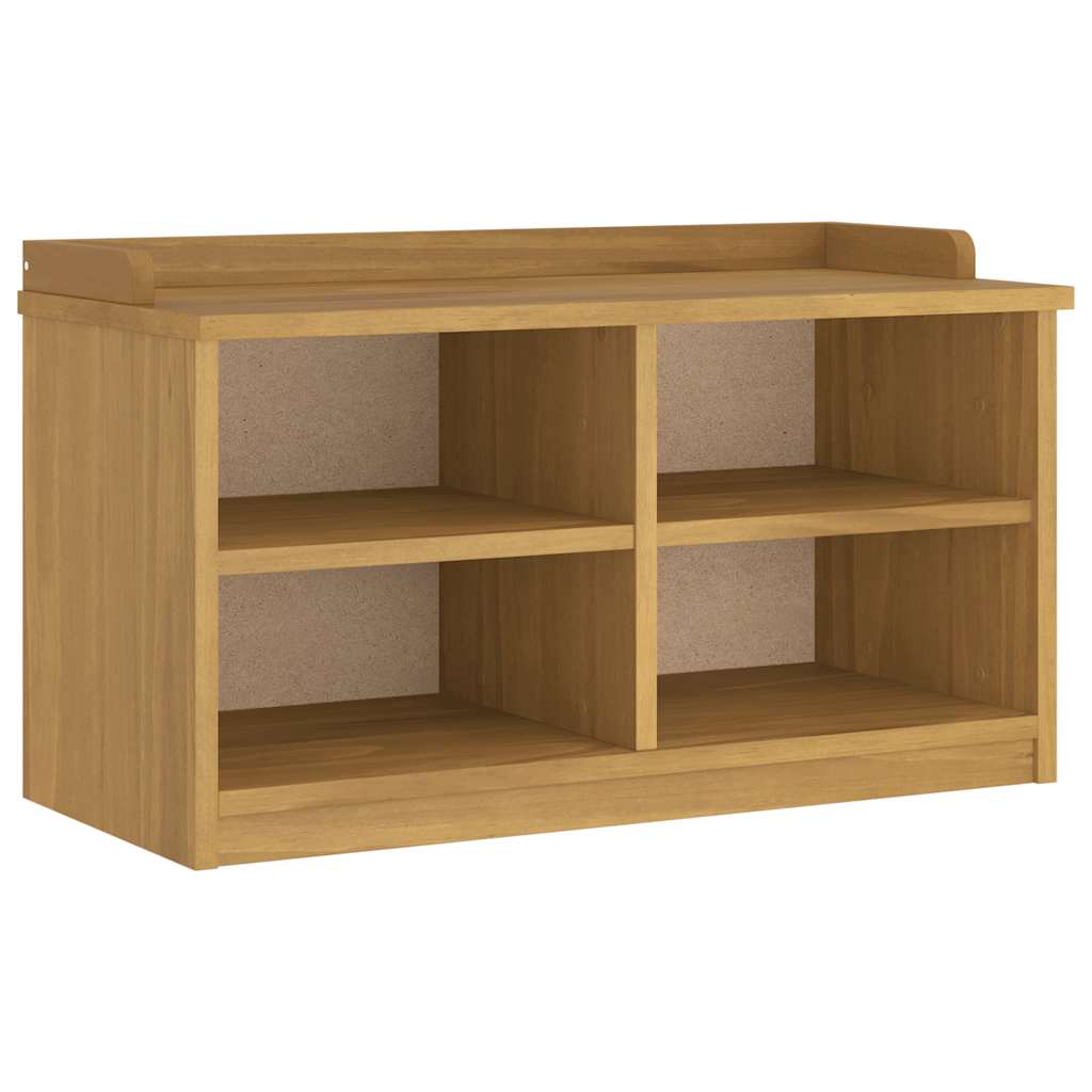 vidaXL Πάγκος διαδρόμου "SANDNES" 87x40x50 εκ. Πεύκο μασίφ ξύλο