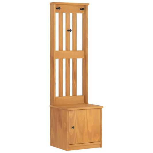 vidaXL Δέντρο χωλ "SANDNES" 45x40x159,5 εκ.Πεύκο μασίφ ξύλο