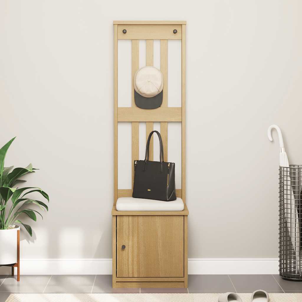 vidaXL Δέντρο χωλ "SANDNES" 45x40x159,5 εκ.Πεύκο μασίφ ξύλο