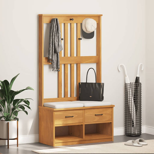 vidaXL Δέντρο χωλ "SANDNES" 87x40x159,5 εκ. Πεύκο μασίφ ξύλο