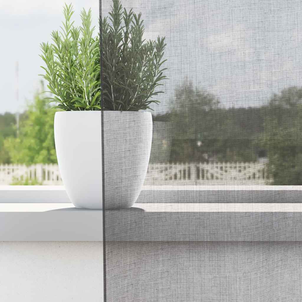 vidaXL Κουρτίνες Voile με Θήκες Ράβδου 2 τεμ. Σκούρο Γκρι