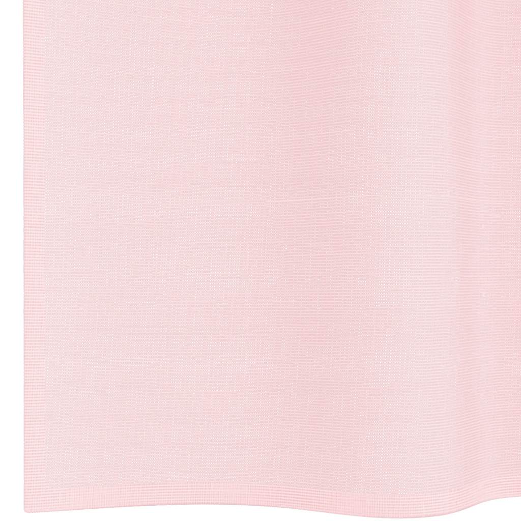 vidaXL Κουρτίνες Voile με Θηλιές 2 τεμ. Ανοιχτό Ροζ 140x245 εκ.