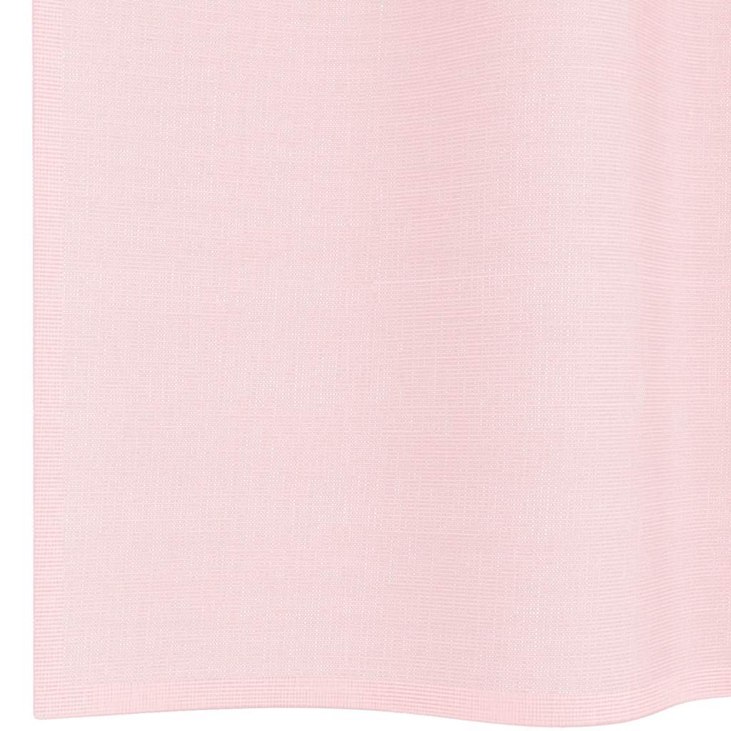 vidaXL Κουρτίνες Voile με Θηλιές 2 τεμ. Ανοιχτό Ροζ 140x260 εκ.