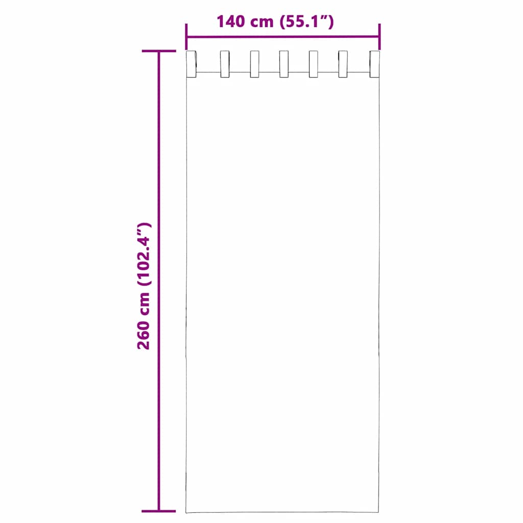 vidaXL Κουρτίνες Voile με Θηλιές 2 τεμ. Ανοιχτό Ροζ 140x260 εκ.