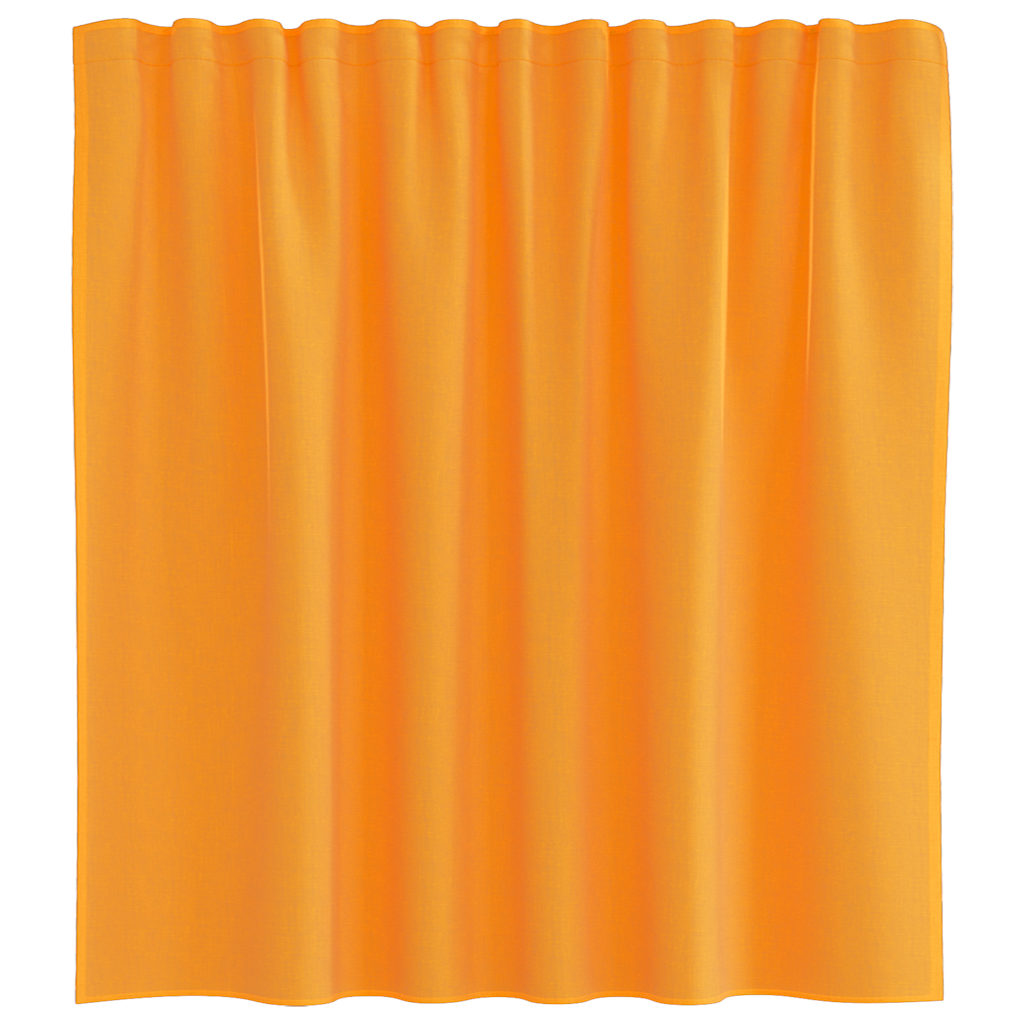 vidaXL Κουρτίνες Voile με Θηλιές 2 τεμ. Πορτοκαλί 140x140 εκ.