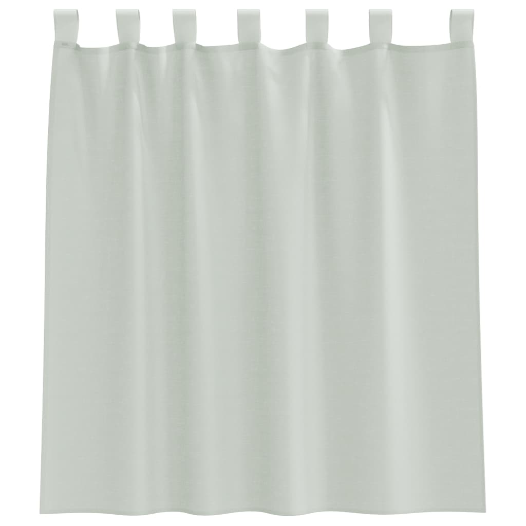 vidaXL Κουρτίνες Voile με Θηλιές 2 τεμ. Ανοιχτό Γκρι 140x140 εκ.