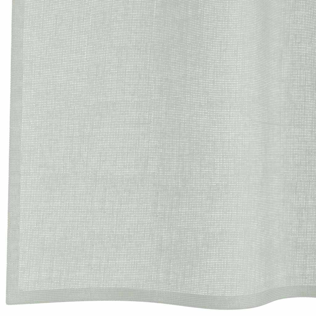vidaXL Κουρτίνες Voile με Θηλιές 2 τεμ. Ανοιχτό Γκρι 140x225 εκ.