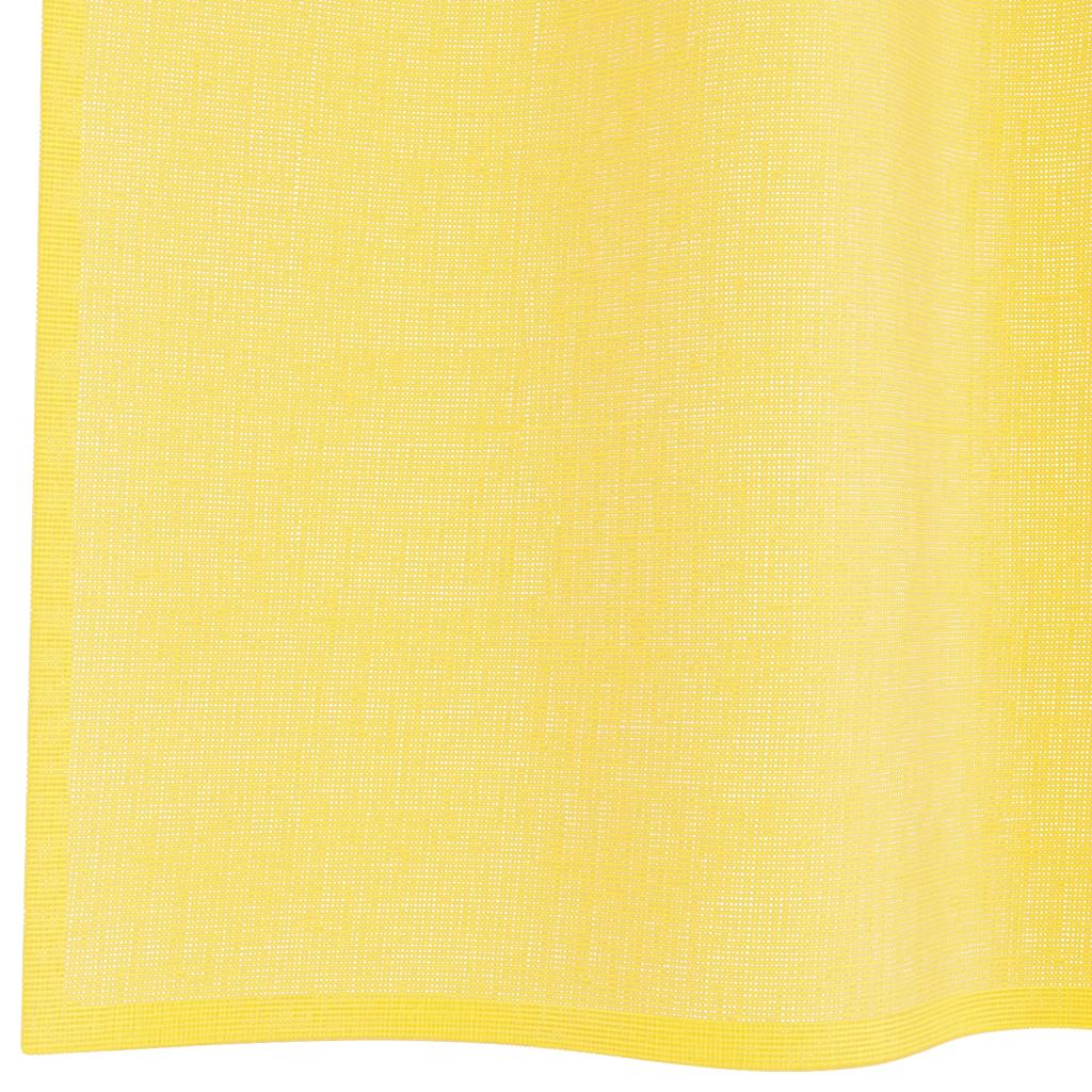 vidaXL Κουρτίνες Voile με Θηλιές 2 τεμ. Κίτρινες 140x225 εκ.