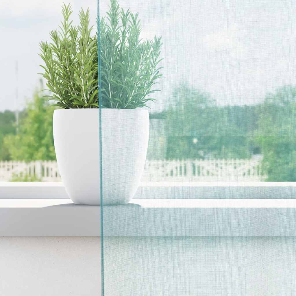 vidaXL Κουρτίνες Voile με Θηλιές 2 τεμ. Τυρκουάζ 140x225 εκ.
