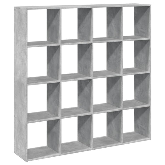 vidaXL Βιβλιοθήκη Γκρι Σκυρ. 137,5x29x137,5 εκ. Επεξεργασμένο Ξύλο