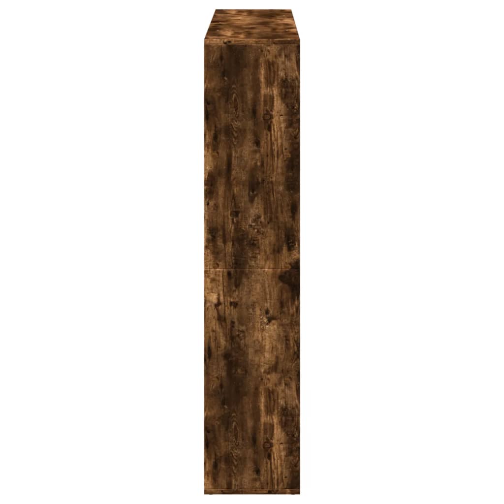 vidaXL Βιβλιοθήκη Καπνιστή Δρυς 137,5x29x137,5εκ. Επεξεργασμένο Ξύλο