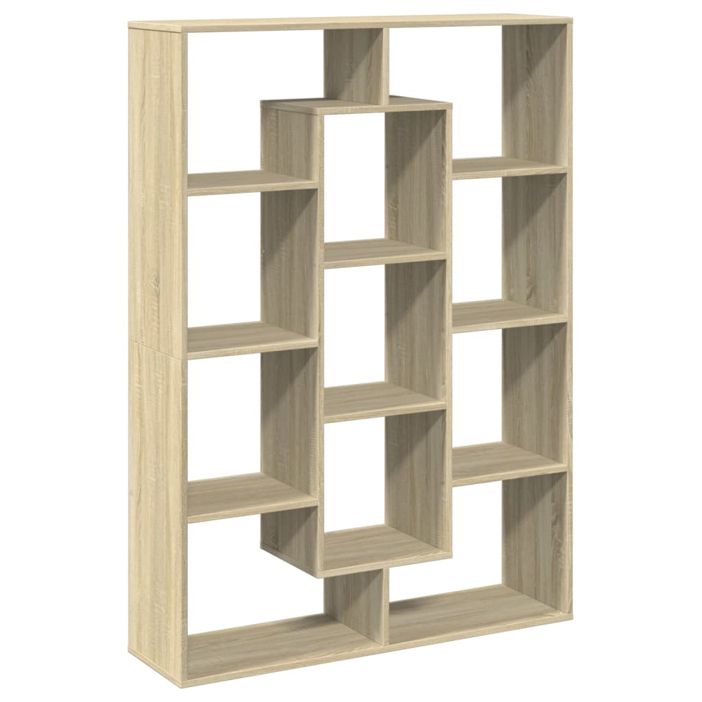 vidaXL Βιβλιοθήκη Χρώμα Sonoma Δρυς 102x29x143 εκ. Επεξεργασμένο Ξύλο