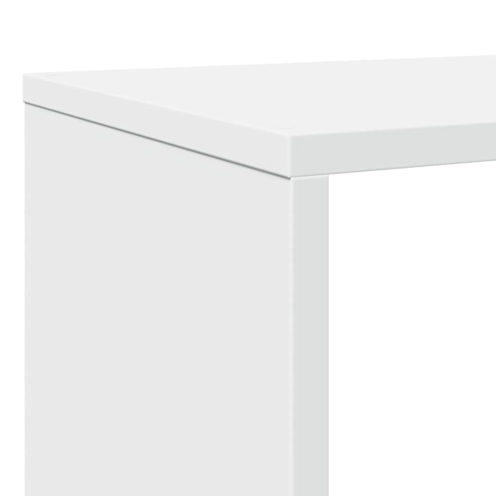 vidaXL Βιβλιοθήκη Λευκή 132x29x141,5 εκ. από Επεξεργασμένο Ξύλο