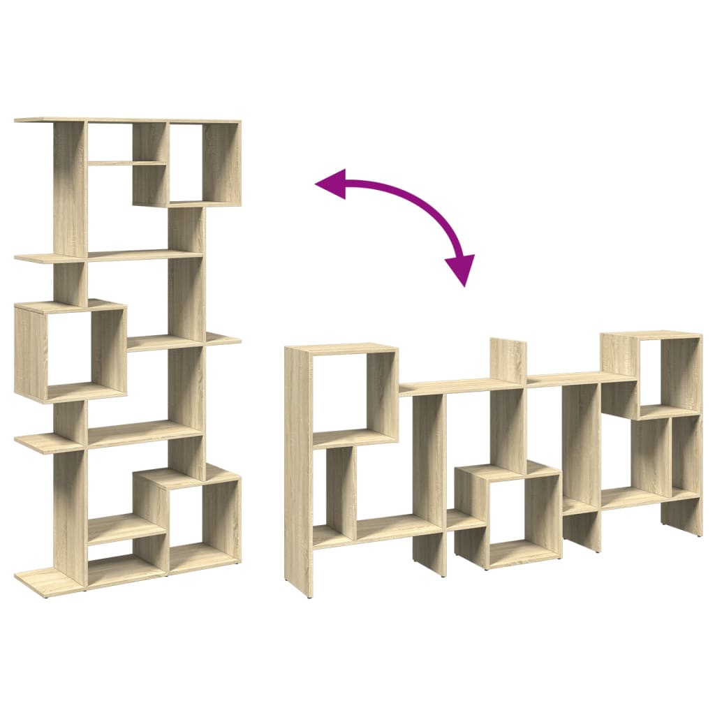 vidaXL Βιβλιοθήκη Χρώμα Sonoma Δρυς 92x29x188 εκ. Επεξεργασμένο Ξύλο